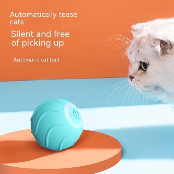 Smart Cat Toys Rolling Ball Pet Cat Owner Interactive Pets Toys Automatic Bouncing Ball USB Self Hi Teasing Kittens Jumping Ball - Image 5